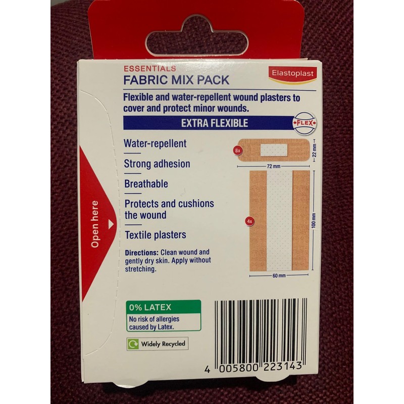 Elastoplast 8 Essentials Fabric Mix Pack Plasters