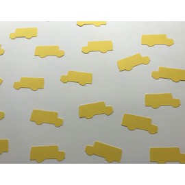 Yellow School Bus Confetti - School Bus Decorations - Back to School Party Decor - Classroom Decor - School Confetti - Yellow Bus Decor - 200 pieces