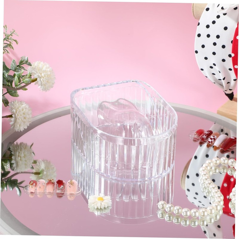 Recipiente para Remojo de Uñas Transparente Cuenco de Manicura para