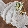 WAITER TREE Cheesecloth Table Runner Boho Gauze Long Rustic Sheer