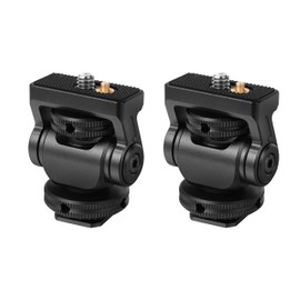 Ruittos Field Monitor Mount Monitor Holder Swivel and Tilt with Cold Shoe Mount Adapter for 5” and 7” Monitor Compatible with Smallrig Canon Nikon Sony Cameras