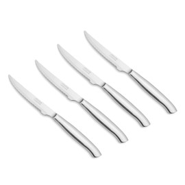 Arcos 378400 Table Messer - Steakmesser Set 4 Stück (4 Messer) - Monoblock aus einem Stück Edelstahl Farbe Silber
