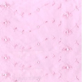 Sedona Designz 60" Wide Poly Cotton Broadcloth All Over Embroidery Eyelet Fabric by The Yard – Soft & Versatile for Apparel, Home Décor & Crafting