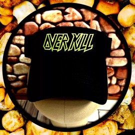 OVERKILL ROCK BAND GOLF AND TENNIS SUN VISORS BLACK HAT ADJUSTABLE BACK