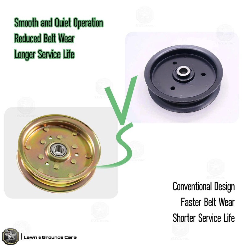 88663 Flat Idler Pulley for Power Transmission - 5" Flat