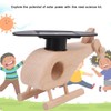 Solar Powered Helicopter Kids Intellectual Science Kit Puzzle Toy Perfect