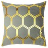 Red Rainbow 4 Pack of Gold Metallic Velvet Cushion Covers