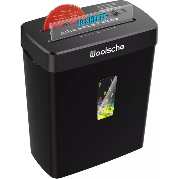 Universal Paper Shredder 10Sheet Cross Cut w/3.43 Gallon Basket, P4