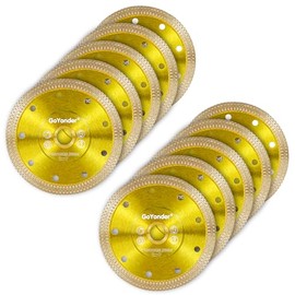 GoYonder 4.5 Inch Super Thin Tile Saw Blade, Diamond Blade for Angle Grinder, Dry Wet Tile Blade for Ceramic Tile, Concrete, Granite Cutting