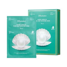 JMsolution Marine Luminous Pearl 3 Step Moisture Mask Plus (10 Sets) | Essence + Sheet Mask + Cream | Hydrating & Radiance Korean Skincare Set | K-Bea
