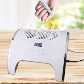 Nail Dust Extractor & Cleaner, 2-in-1 Infrared Sensor, 1 Curing Lamp, 10S/30S/60S/99S Timer, Gel Nail Polish Curing Machine