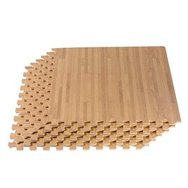 Forest Floor 3/8 Inch Thick Printed Foam Tiles, Premium Wood Grain Interlocking Foam Floor Mats, Anti-Fatigue Flooring – Stylish Flooring Solution