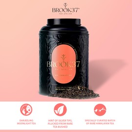 Brook37 Liquid Luxor - Premium Loose Leaf Black Tea | Smooth, Sweet Honey Notes | Floral Aroma | Caffeinated | 50g Decorative Tin | Plastic Neutral Brand | Ideal Tea Gifts