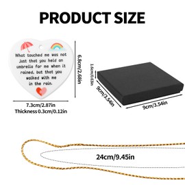 Ceramic Ornaments, Heart Shape Hanging Ceramic Plaque with String Hanging Friendship Souvenirs Decorations Heartwarming Appreciation Gifts for Women Men Coworker Employee Best Friend