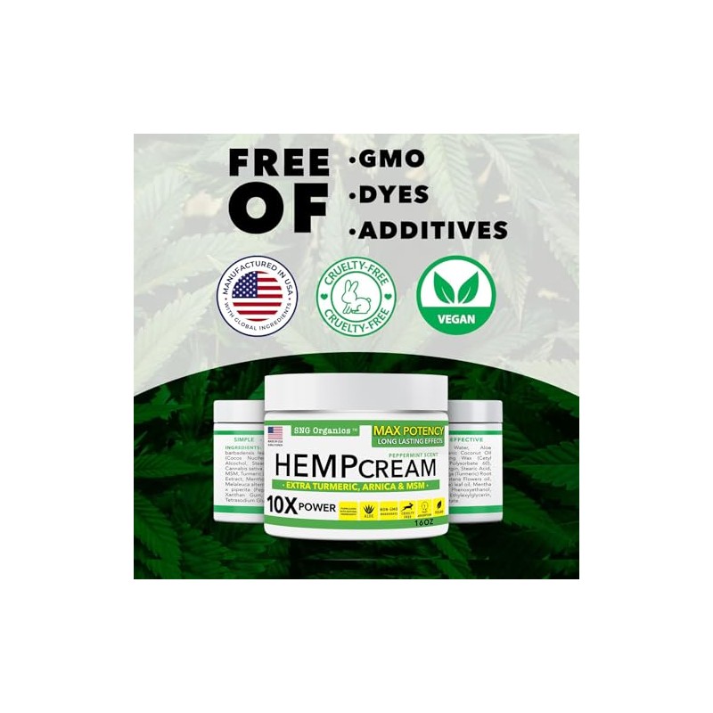 ​​Super Natural Goods Hemp Cream with Hemp Oil, Turmeric, Arnica