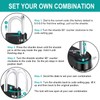 ZHEGE Gym Lock 4 Digit Combination Padlock for Locker, School,