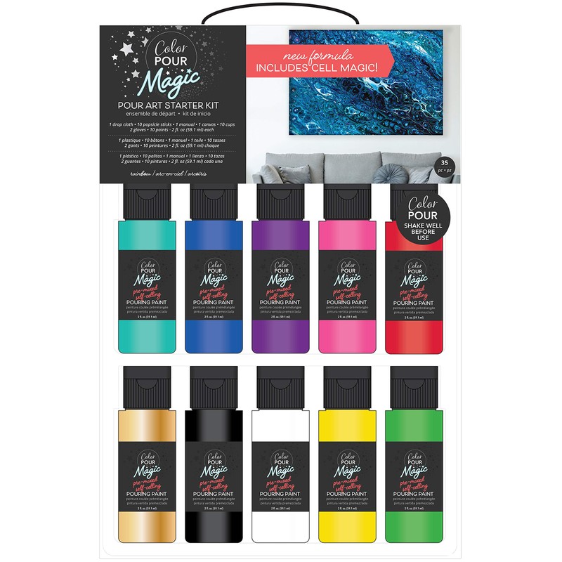 AMERICAN CRAFTS COLOR POUR MAGIC KIT 35 PCS