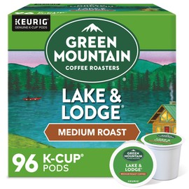 Green Mountain Coffee Roasters Lake and Lodge Blend Keurig Single-Serve K-Cup pods, Medium Roast Coffee, 96 Count
