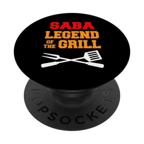 Saba Legend Of The Grill Funny Grilling PopSockets Swappable PopGrip