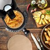 100pcs Unbleached Air Fryer Liners, Vancens 7.5 inches Bamboo Steamer