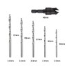 Gunpla 5pcs HSS Countersink Drill Bit Set, 1/4 inch Hex