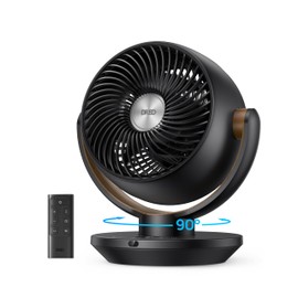 Dreo Fan for Bedroom, Desk Air Circulator Fan with Remote, 11 Inch Table Fans for Whole Room, 60ft Powerful Airflow, 120° Vertical Manual +90° Oscillating, 4 Speeds, 8H Timer, Quiet Fan, Home