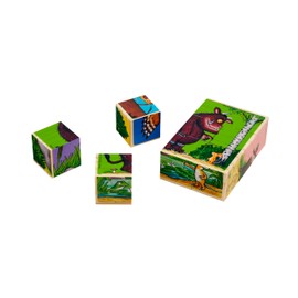 Eichhorn - Gruffalo Picture Cube, Stone Size 4 x 4 x 4 cm, FSC 100% Certified Pine Wood, for Children from 3 Years
