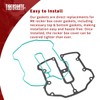 TIGERSGATE M8 Rocker Box Cover Gaskets Kit of 2pc Top