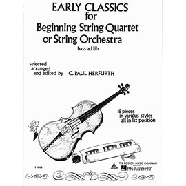 Early Classics For Beginning String Quartet Or String Orchestra - Full Score And Parts