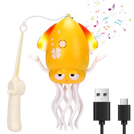 BUSOHA Dancing Octopus Toy – Electric Crawling Octopus Music Baby Toys with Light Up and Smart Sensor Interactive Baby Tummy Time Toys Infant Learning Gift for Toddlers Boys Girls,Yellow