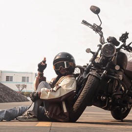 OLYSPM Motocross Goggles Motorcycle Goggles Retro with Double Foam Lining, Adjustable Rubber Band, Motorcycle Goggles with Waterproof, Windproof, Dustproof, Anti-Fog, UV Protection