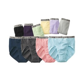 Nissen Women's High Waist Deep Cotton Blend Stretch Set, Set of 10, Large Size, multicolor