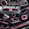 Yoursme 31PCS Car Interior Accessories Cover Trim Kit Pink for