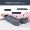 HOMBYS Leg Pillow for Sleeping, 4" Thick Z Shape Memory