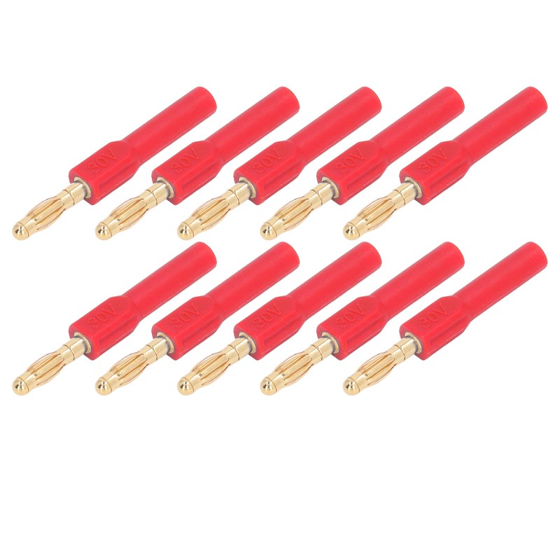10Pcs Banana Plug 4.0mm Male to 2mm Female Connector 30V