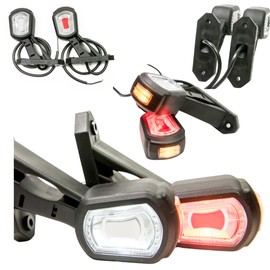 2 x LED Rubber Side Light 12 V 24 V with E-mark Position Light Car Truck Car Caravan Car Lamp Light White Red Orange