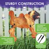 Whirligig Spinner Tan Pug 15" – Adorable Dog-Themed Design, Weather-Resistant