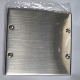 パナソニック(Panasonic) ステンレスカバープレート 取付枠付 2連 WN7692K