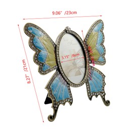 Meprotal 3x5 Inch Picture Frame Metal Photo Frame Butterfly Picture Frame