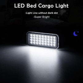 AUYICH Truck Bed Light Car Trunk Lighting Kit Compatible with Tacoma 2020 2021 2022 2023 2024, White LED Bed Cargo Light Replacement PT85735200, Clear Lens