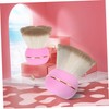 PACKOVE Portable Pink Powder Blush Brush with Cover Small Waist