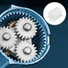 sourcing map 15Pcs Plastic Gears 8 Teeth Plastic Shaft Gears