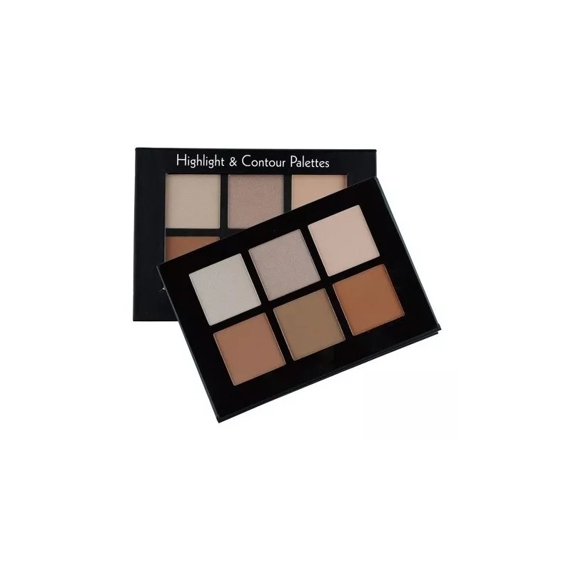 Prolux Cosmetics Paleta De Contorno Iluminador Y Bronceador Rostro Prolux