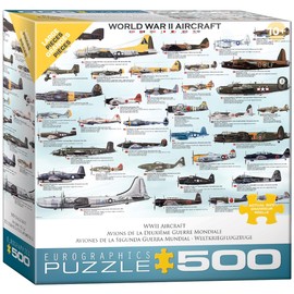 World War II Aircraft Puzzle, 500-Piece