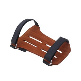 Create idea Outdoor Archery Arm Guard Archery Protective Gear Outdoor Arm Guard with Reverse Hair Suitable for Traditional Archery Forearm Protection Brown