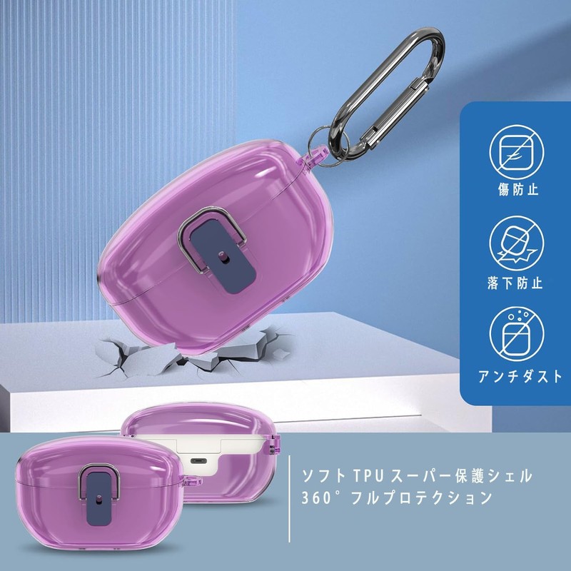 Secure Lock Clear Case for Sony WF-1000XM5 (2023) TPU Super