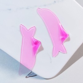 PERMANIA Lash Lift Pads Softening, 2Pcs Professional Lash Lift Self Sticky for No.1 Perm Lotion Only Eyelash Lift Slim Rods for Softening Popular with Salons (Pink)