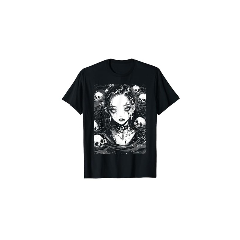 Horror Anime Manga Gothic Goth Yami Kawaii Creepy Cute T-Shirt,