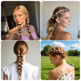 ASDIIT 100Pcs Strawberries Mini Hair Clips for Women, Colorful Flower Small Claw Clips, Styling Decorative Accessories for Fine Hair