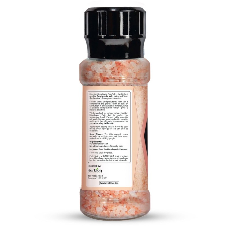 Herbion Naturals Himalayan Pink Salt Grinder - Coarse Grain, 225